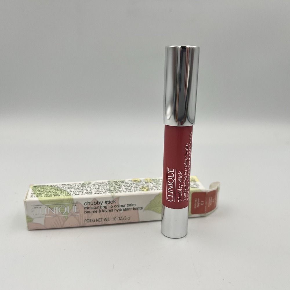 NEW! Clinique Chubby Stick Moisturizing Lip Colour Balm #13 Mighty Mimosa .10 OZ